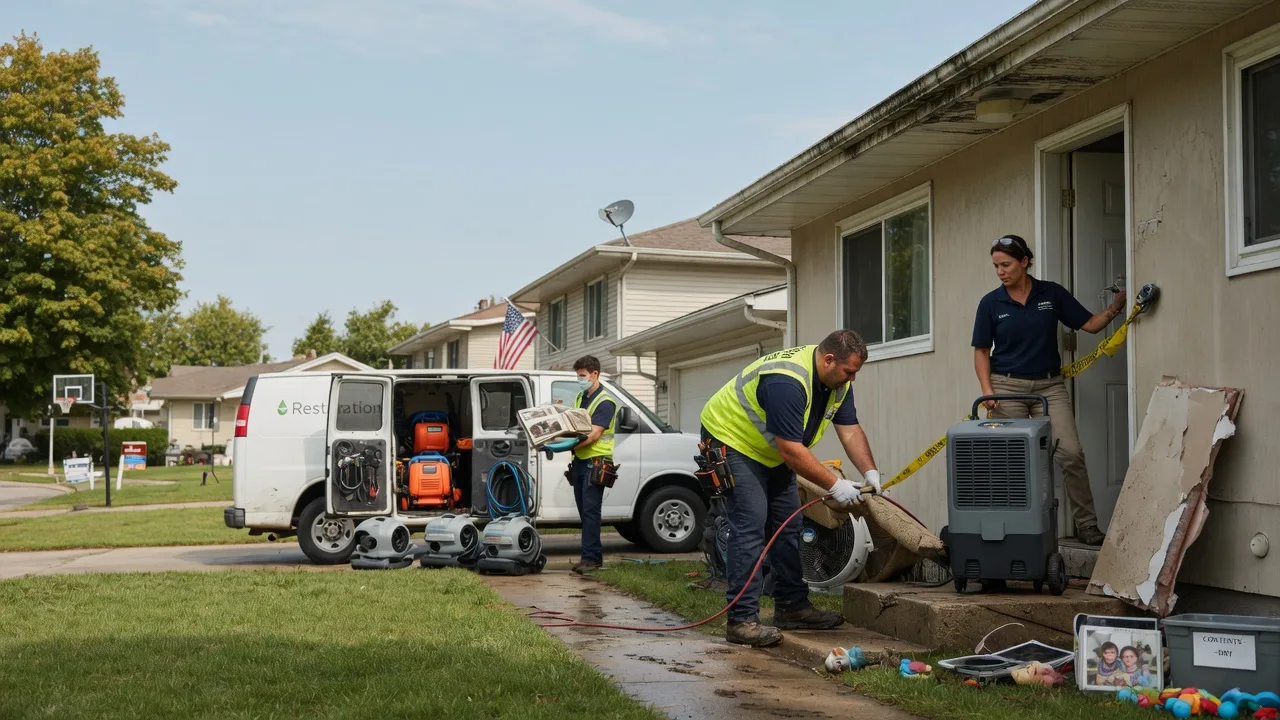 Water Damage Restoration in Monroe Center, IL near me
